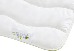 Badenia Trendline Öko-Steppdecke Aerelle Blue Duo 135 x 200 cm, weiß, Öko-Tex-zertifiziert, hergestellt nach dem deutschen Qualitätsstandard Bettdecken und Steppdecken Naty Shop