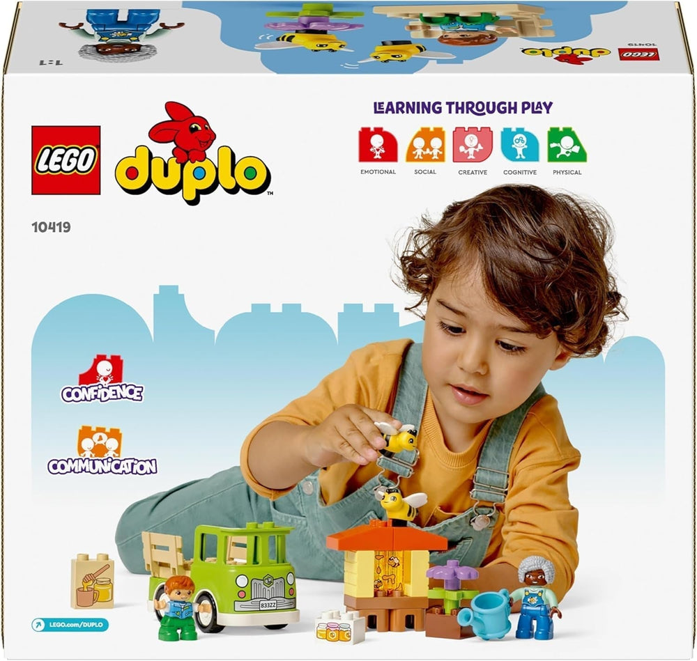 LEGO DUPLO Town Imkerei und Bienenstöcke, Lernspielzeug für Kleinkinder mit 2 Figuren und einem mobilen Truck, Bau- und Umbauset, Spielzeug für Kleinkinder ab 2 Jahren 10419 Bausets Besuchen Sie den LEGO-Store