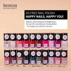 Benecos 20-Free Rock It veganer Nagellack – pflanzlicher Nagellack – schnell trocknend und langlebig – wasserdurchlässig – angereichert mit Biotin – 5 ml