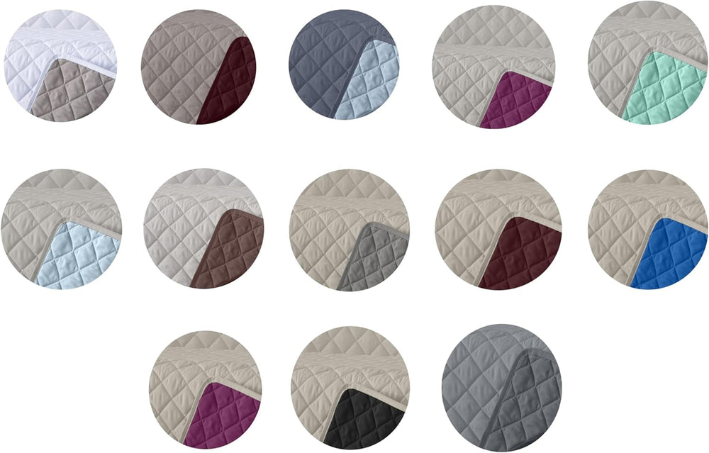 Estoralis | AVA | Wende-Boutique-Steppdecke | Für alle Jahreszeiten | Farbe - Weiß/Taupe | Für Bett 180 cm. (270 x 270 cm. Ancho X Alto) | Steppdecke Steppdecken und Steppdecken Naty Shop