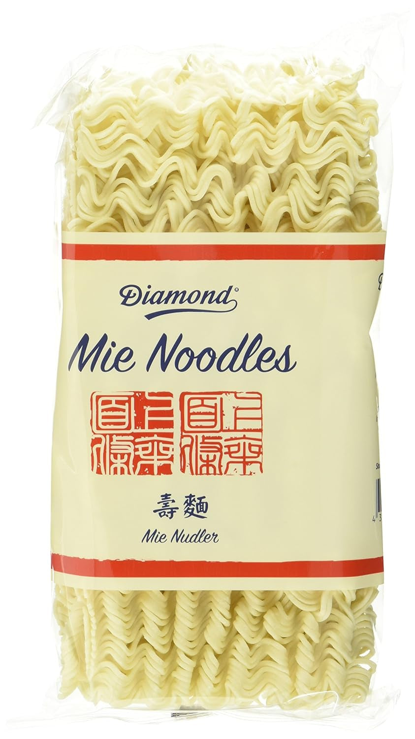 DIAMOND Mie Noodles, Weizennudeln ohne Ei, schnell und einfach zubereitet, vegetarisch – 8 x 250 g