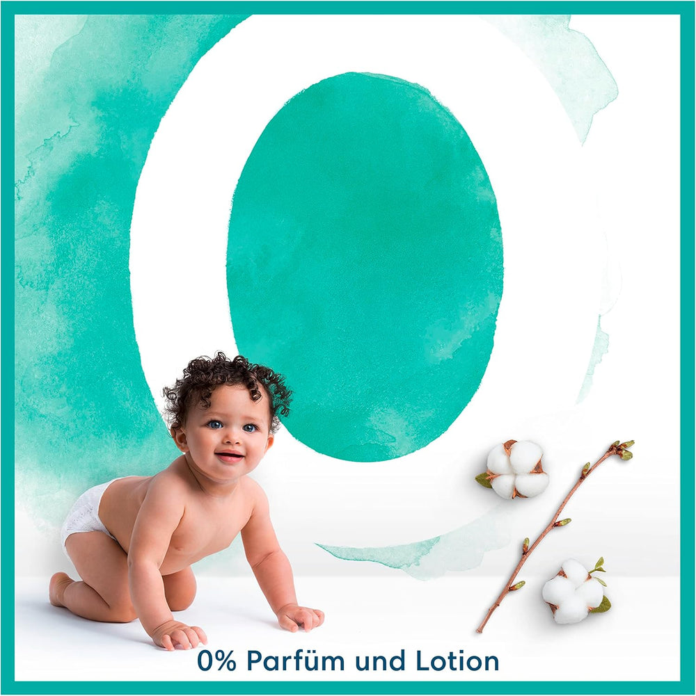 Pampers Babywindeln, Größe 2 (4–8 kg), Harmony, Half Moon Box, sanfter Hautschutz und pflanzliche Inhaltsstoffe, 240 Stück