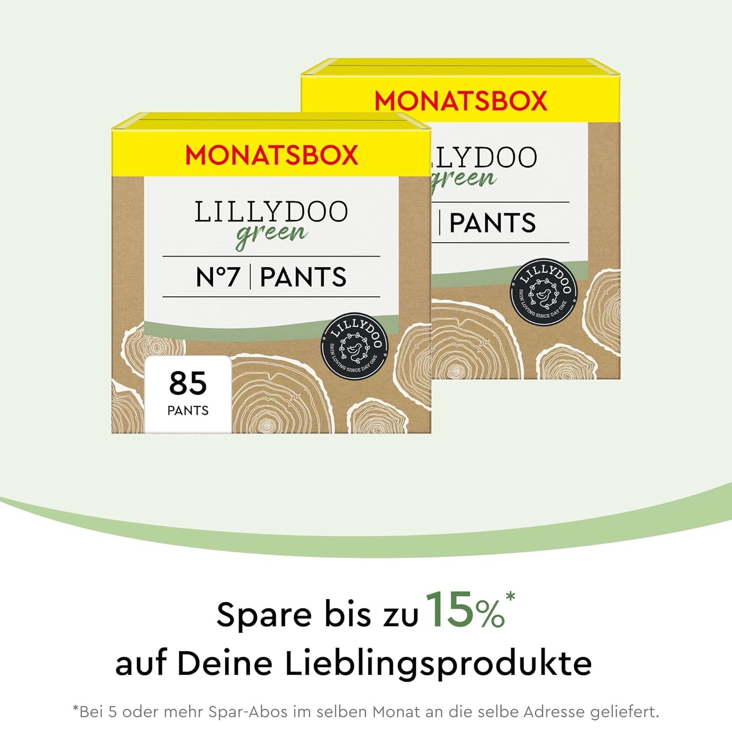 LILLYDOO Eco Pants Größe 7 (17+ kg) Monatsbox (85 Stück)