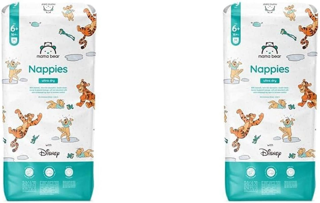 Scutece Mama Bear Disney Ultra Dry mărimea 4 (8-14 kg), alb, 84 bucăți (1 pachet) Naty Shop Mărimea 6+ (16+ kg) (pachet de 2) Pachet individual