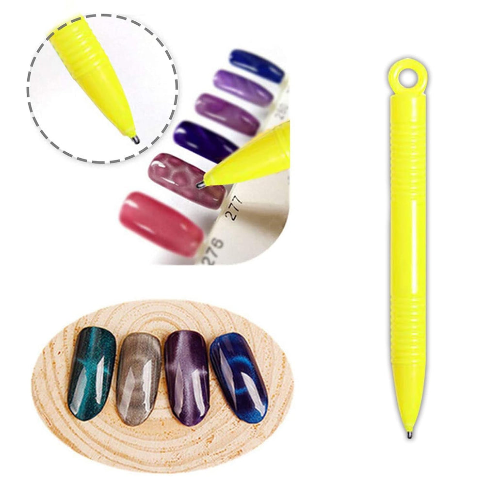 14 Stück Nail Art Werkzeug Magnetstift DIY Magic 3D Magnet Stick Set Verwendung Mit Cat Eye Gel Pulver Oder Nagellack - Magnetische Stift Katze Eye Pen Für Ideal Katzenaugen Magische Effekt