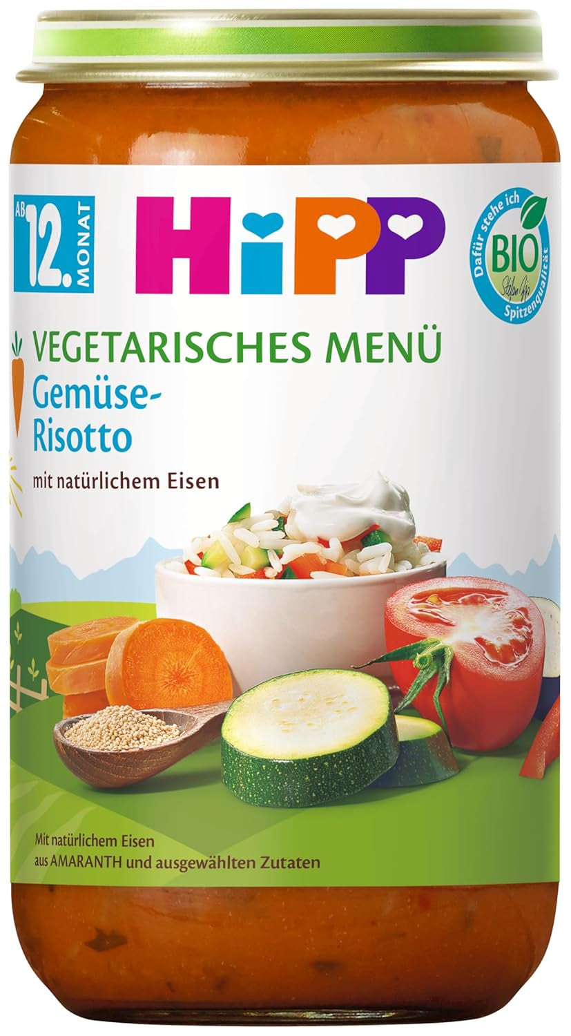 HiPP Bio-Mahlzeiten ab 12 Monaten Risotto mit Gemüse, 6er Pack