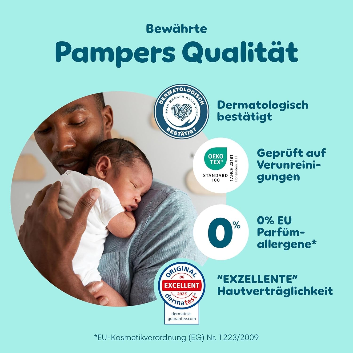 Pampers Premium Protection Größe 6, 144 Windeln, 13 kg–18 kg, unser Nr. 1 Haut- und Auslaufschutz