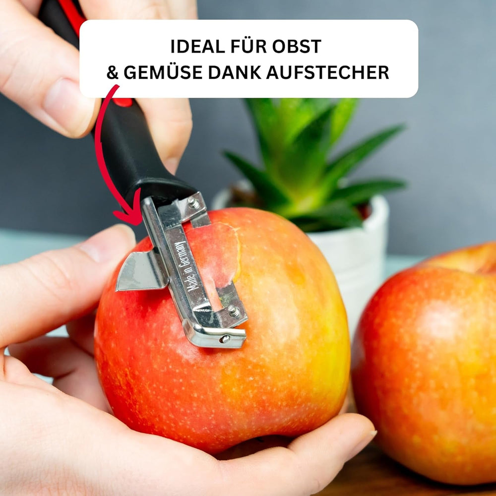 Westmark 29092270 Sparschäler Gallant, Pp/Tpe/Edelstahl, Schwarz / Rot, 16,5 x 3,7 x 2 cm Schäler Naty Shop