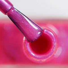 HYBRID-Nagellack alessandro Pink Melon – leuchtender Rosaton mit feinen Glitzerpartikeln – Perfekte Nägel in nur 3 Schritten, ohne LED – hält bis zu 10 Tage! 8 ml