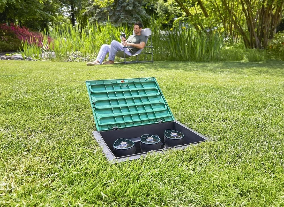 Manșon de conectare Gardena, scurt: Cuplaj pentru conectare sigură a cutiei de valve, potrivit pentru cutiile de valve V1 și V3, accesoriu original Gardena (5319-20)