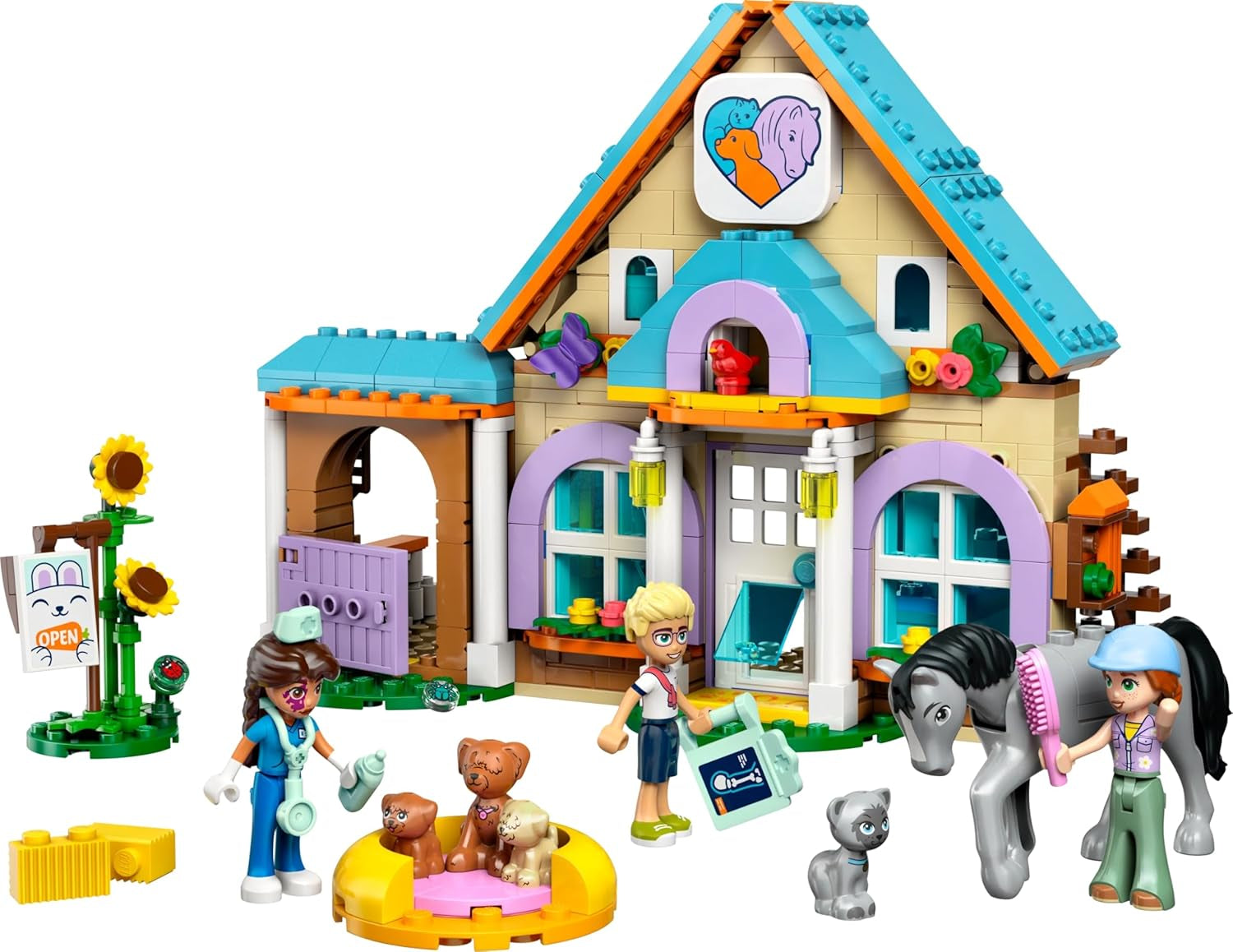 LEGO Friends Veterinärschrank für Pferde und Haustiere, Bau- und Spielset für fantasievolles Rollenspiel mit 3 Minifiguren und 5 Tierfiguren, Geschenkidee für Mädchen ab 7 Jahren 42651 Bausets Besuchen Sie den LEGO-Store