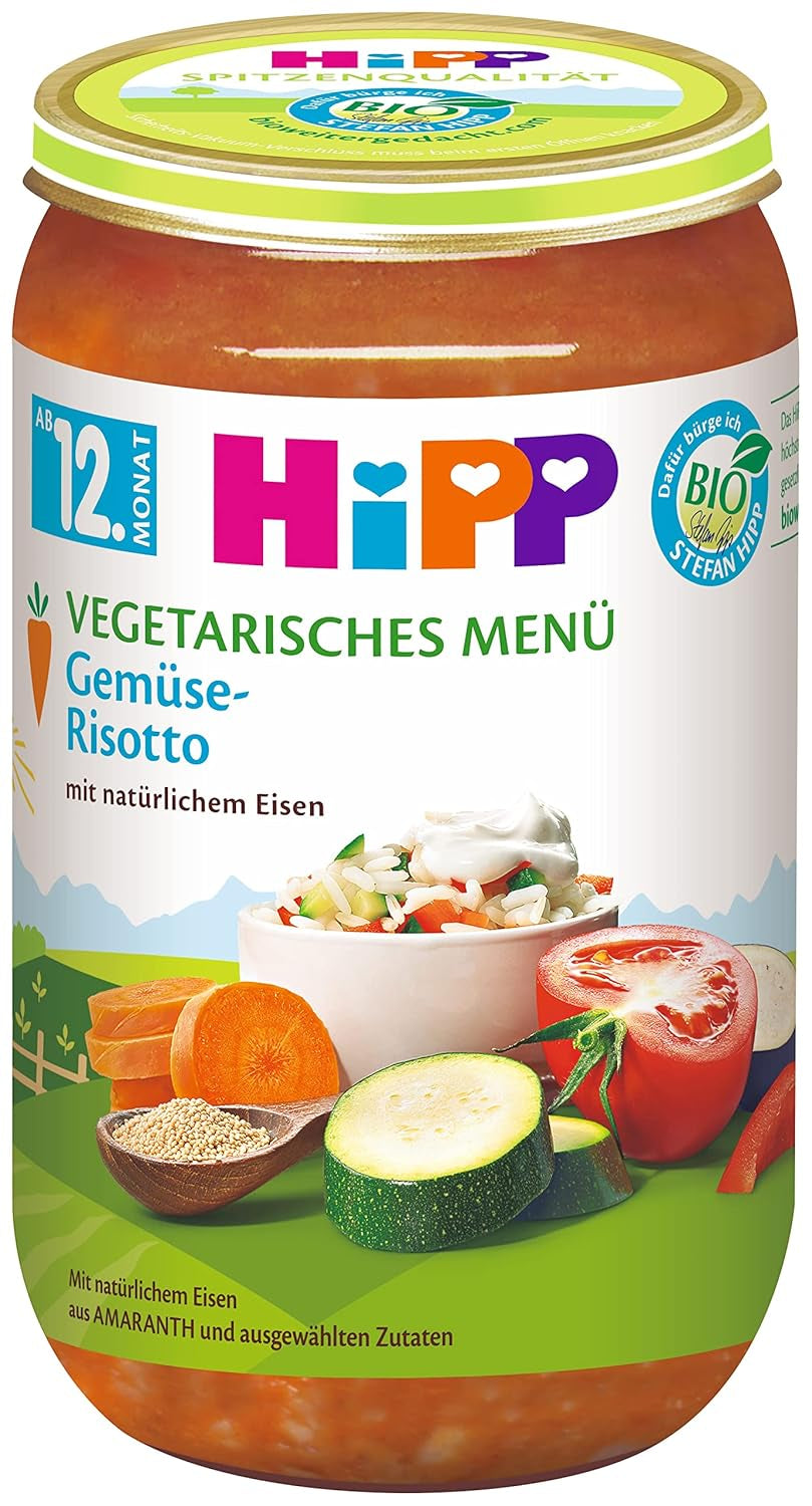 Hipp Bio-Menüs ab 12 Monaten Gemüserisotto, 6er Pack Mutter und Kind Naty Shop Default Title