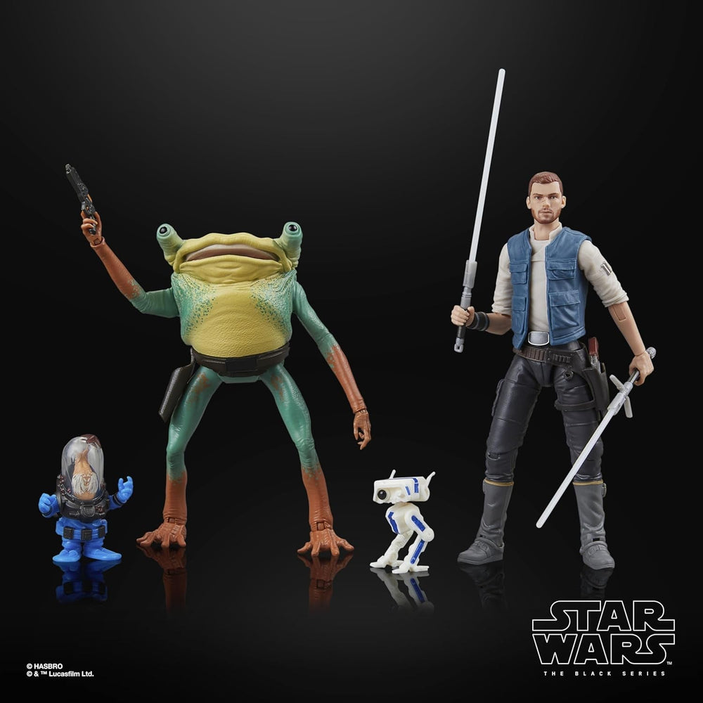 Star Wars Black Series Cal Kestis, Turgle & Skoova Stev, Star Wars Jedi: Survivor Actionfiguren zum Sammeln (Maßstab 15 cm) Actionfiguren Naty Shop