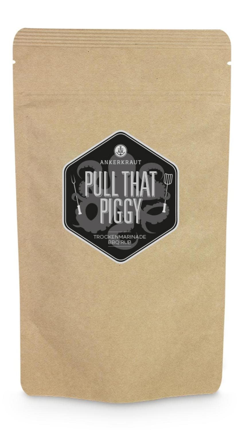 Ankerkraut Pull that Piggy, Pulled Pork BBQ-Rub, Gewürzmischung zum Grillen, 220g im Streuer