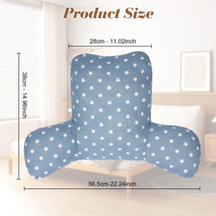 Pernă de citit, pernă pentru spate cu cotiere, spătar în pat sau pe canapea, pernă pentru odihnă la pat pentru citit, lucru și joacă