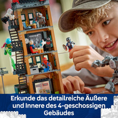 LEGO | Marvel Spider-Man vs. Mysterio: Daily Bugle – Superhelden Spielzeug mit Mech Actionfigur und 7 Minifiguren – Kinder Geschenk für Jungen ab 10 Jahren, Mädchen und Fans – 76342