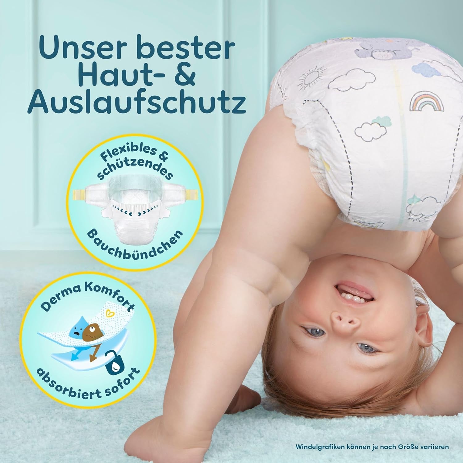 Pampers Premium Protection Größe 5, 152 Windeln, 11 kg–16 kg, unser Nr. 1-Schutz gegen Haut und Auslaufen
