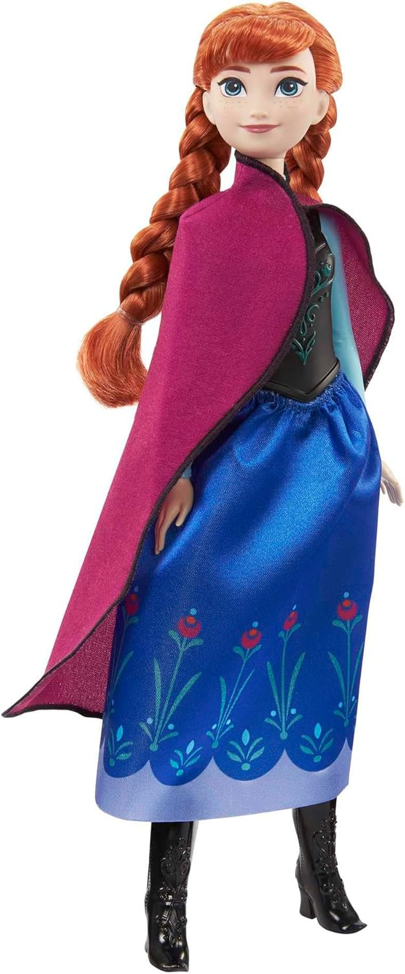Mattel Disney Princess Anna-Puppe, Die Eiskönigin-Puppe, gekämmtes Haar, Mobile, im Reiseanzug, abnehmbarer Umhang, Disney-Geschenke, 3 Jahre altes Spielzeug, HLW49 Naty Shop Dolls