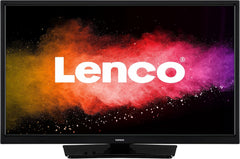 Televizor inteligent Lenco LED-2463 de 24 de inci, Full HD - Televizor cu Bluetooth - Adaptor auto de 12 V - Netflix, YouTube și Wi-Fi - Bluetooth - HDMI - Ethernet - Negru