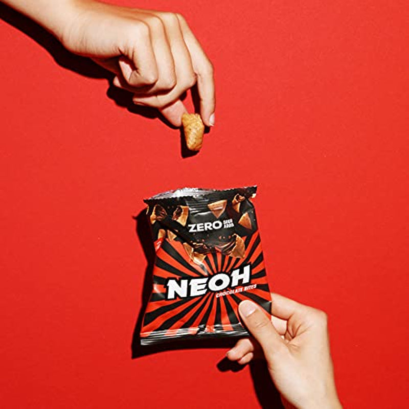 NEOH Schokoladenhäppchen | Ohne Zuckerzusatz, 100kcal pro Portion, knusprige Stücke mit cremiger Haselnuss-Kakao-Füllung, perfekt zum Mitnehmen oder als Müsli-Ersatz | Keto, Low Carb | Packung mit 3 x 29 g