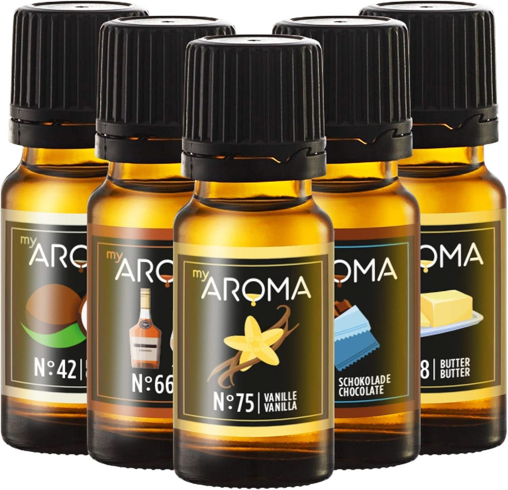 Myaroma | Set: Wald & Wiese – Naturreines Aroma mit Fruchtaroma und Fruchtaroma (5 x 10 ml) | Zuckerfreie und ungesüßte Süßstoffe Naty Shop Confectionery