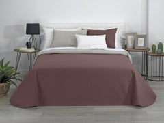 Estoralis | AVA | Cuvertură Boutique Reversibilă | Pentru toate anotimpurile | Culoare - Bej/Brun | Pentru pat de 120/135 cm. pat. (230 X 270 Cm. Ancho X Alto) | Cuvertură cu matlasare Plapumi si pilote Naty Shop Titlu implicit