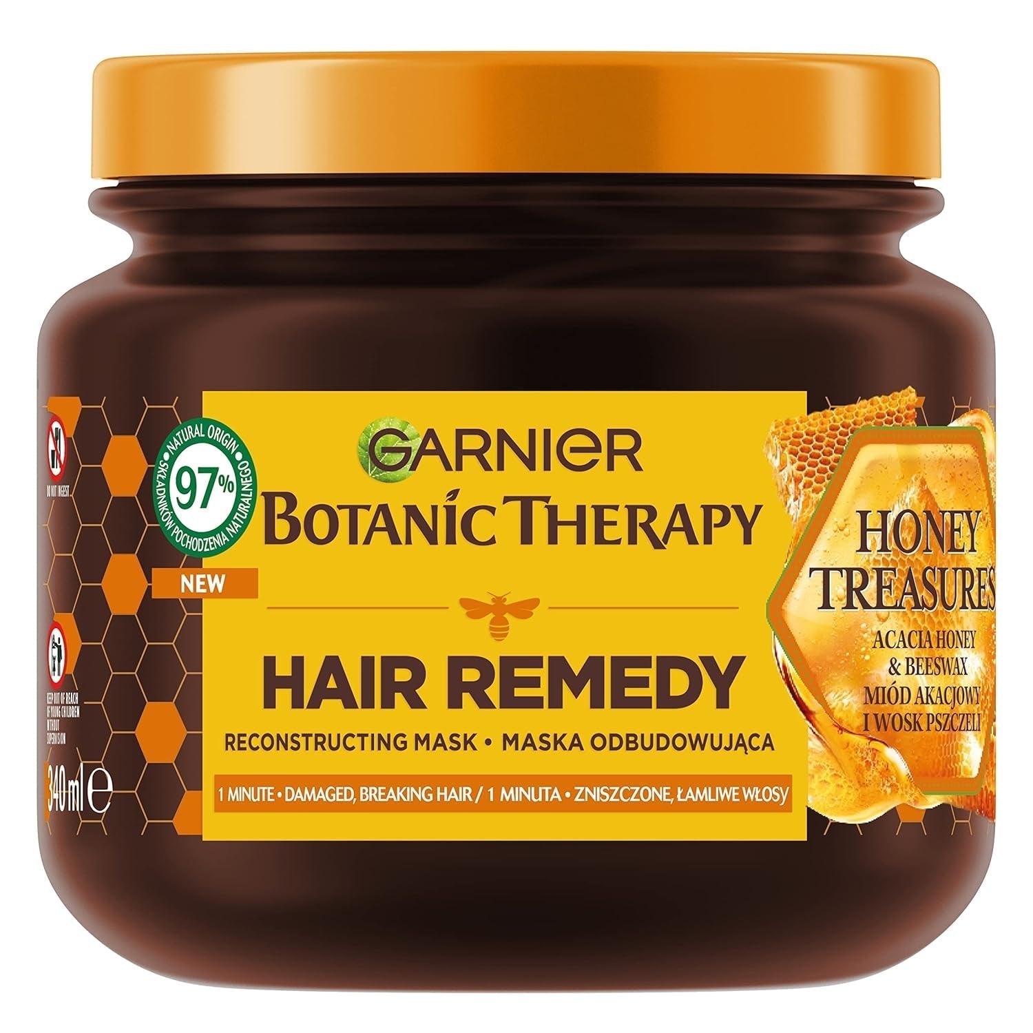 Mască de păr Garnier Botanic Therapy Honey Treasures 340ml Masca de par Naty Shop Titlu implicit