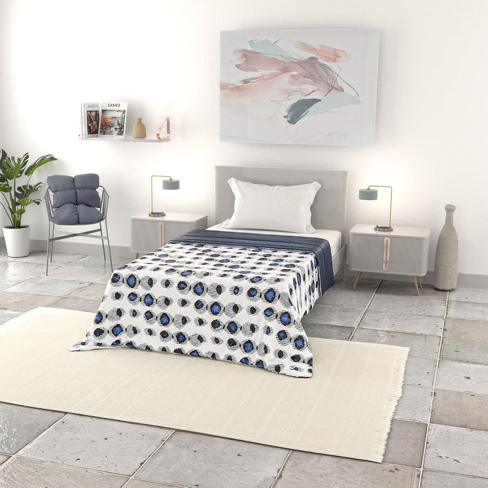 Einfache Sommerdecke, Mikrofaser, Jeansstreifen, 200 x 240 cm. Steppdecken und Steppdecken Naty Shop Optica 200 x 240 cm