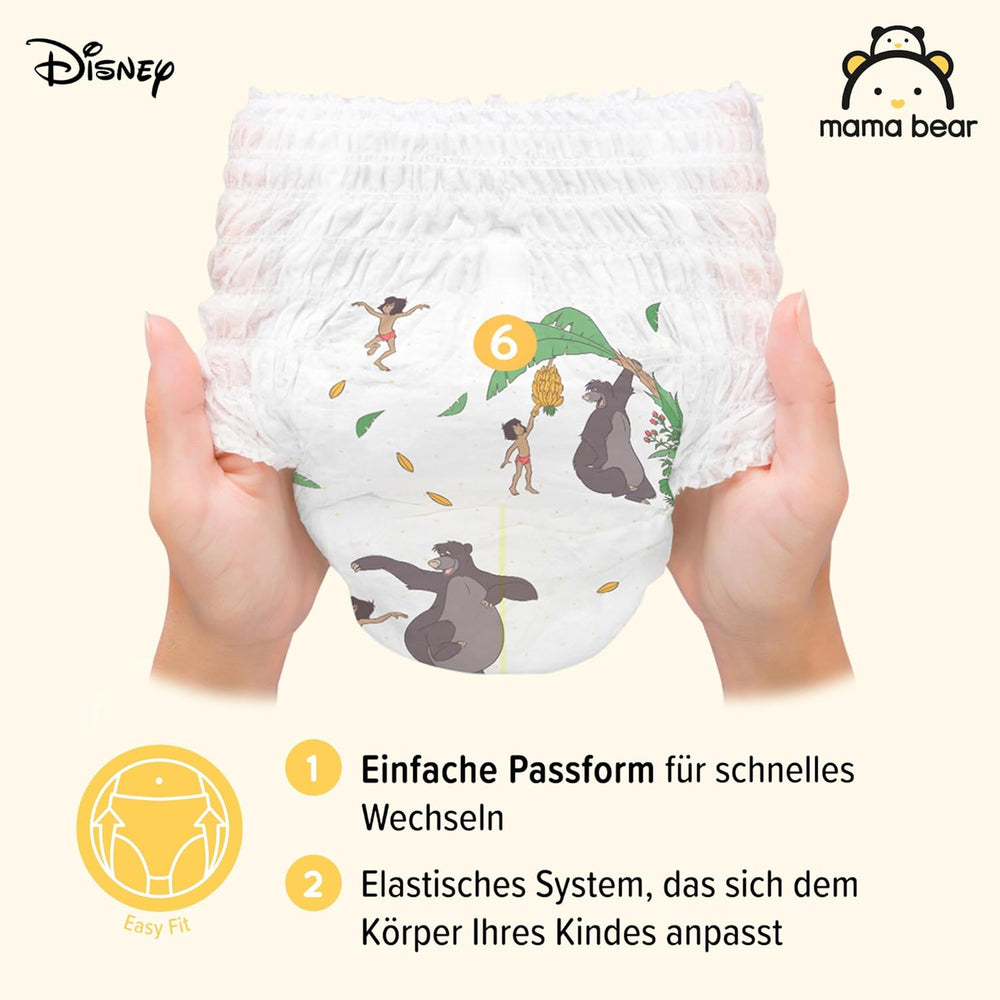 Amazon-Marke: Mama Bear Disney Größe 6 (15+ kg) – Monatspackung, Weiß, 120 Stück (2 Packungen mit 60 Stück)