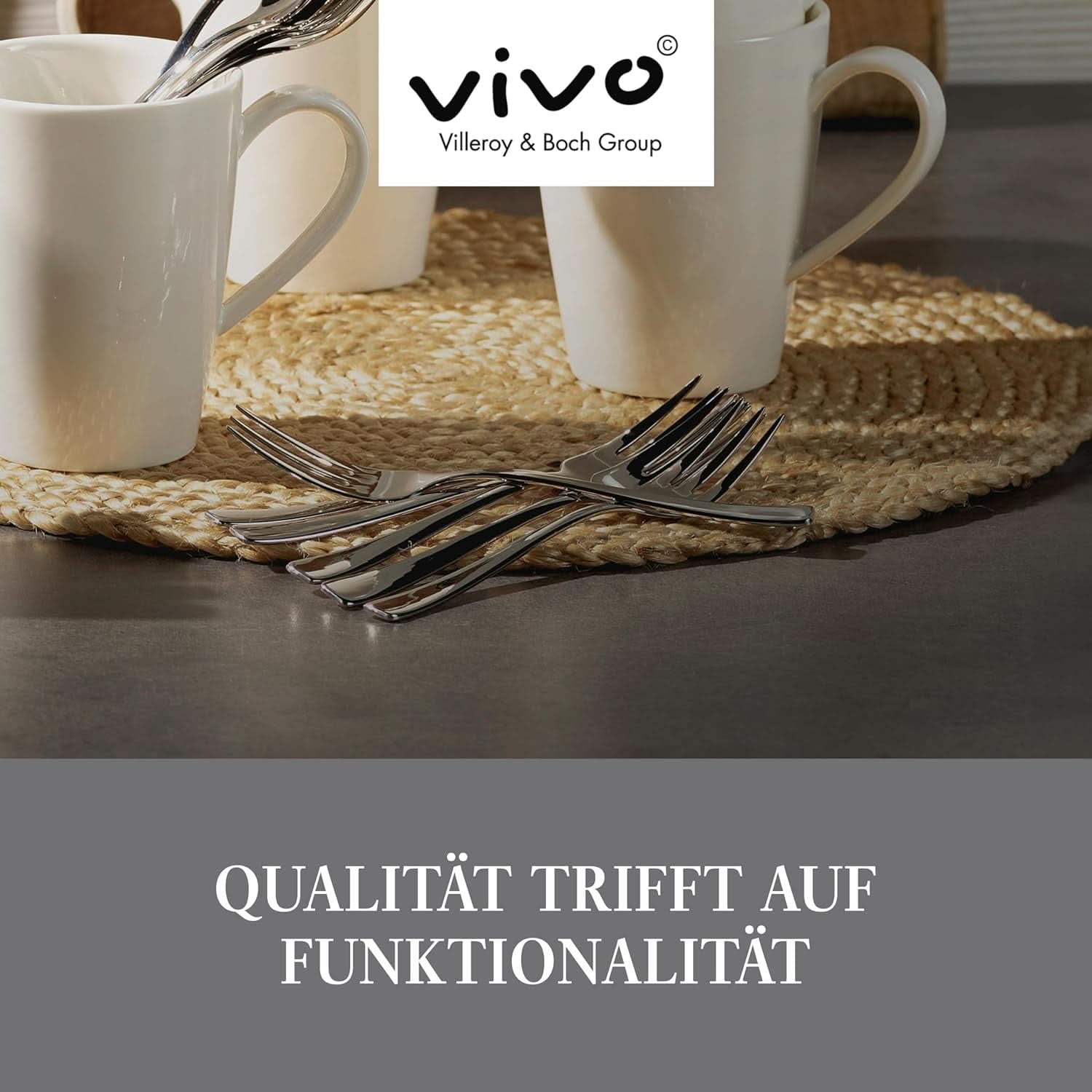 Vivo von Villeroy & Boch - Voice Basic Besteckset 30-teilig für 6 Personen Naty Shop