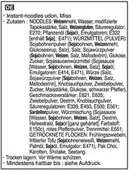 Allgroo Udon Instantnudeln – Miso, Udon-Suppe, würzig, aromatisch, schnelle Zubereitung – enthält 3 Portionen – 1 x 690 g