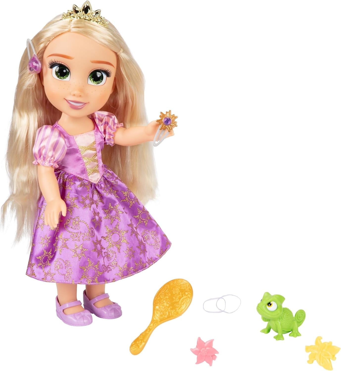Disney Princess Singing Rapunzel Doll 35 Cm, Cântă "I See the Light", Include accesorii pentru mai multă distracție, Perfectă pentru fetițe cu vârsta peste 3 ani, Violet Papusi Naty Shop