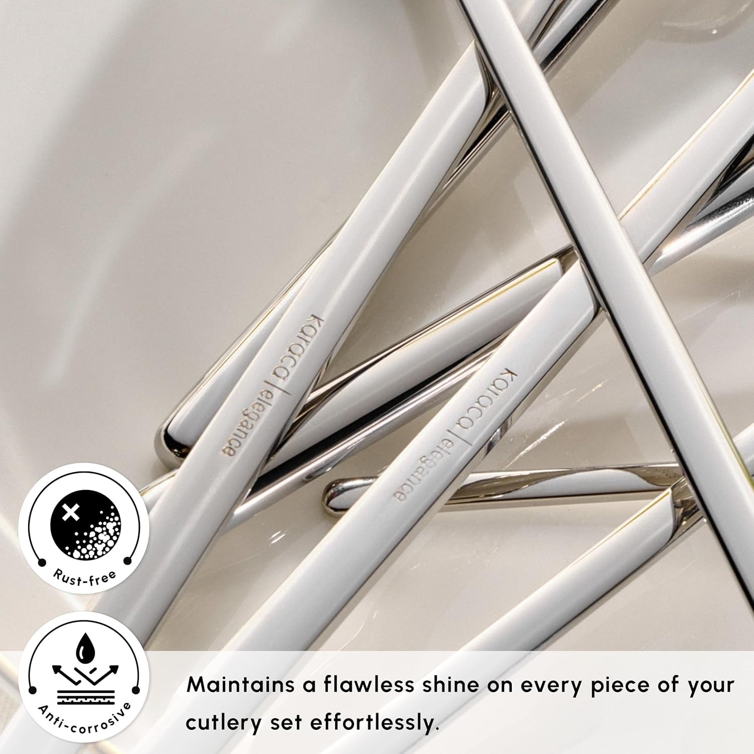 Karaca Focus Elegance, set de tacâmuri de 84 piese, 12 persoane Bucatarie Naty Shop