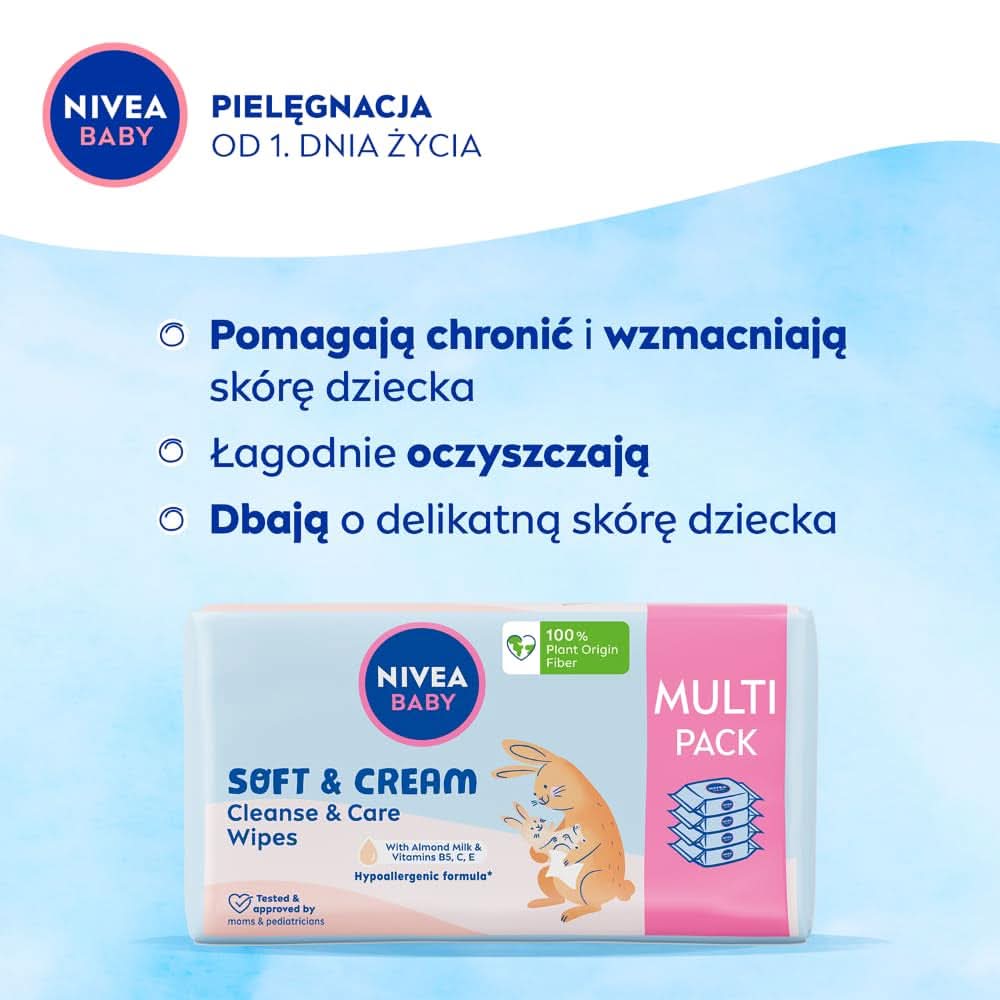 Batiste Biodegradabile Soft & Cream pachet economic Servetele Umede Bebelusi Naty Shop
