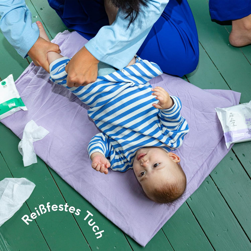Naïf – Plastikfreie Feuchttücher – 162 Stück (3 Packungen mit je 54 Tüchern) – Pflege für Babys Po, Körper und Gesicht – 99 % Wasser – 0 % Duftstoffe und Alkohol
