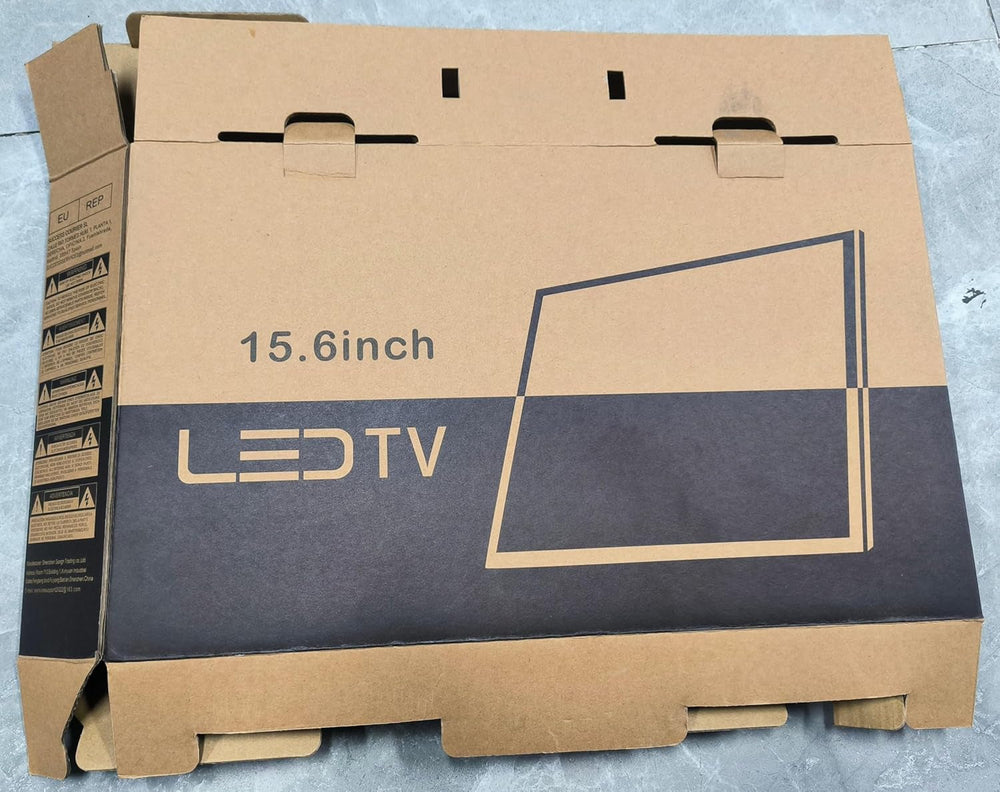 Televizor digital Freeview de 16 inci, tuner DVB-T2, intrare AV, HDMI/VGA, port USB, alimentare de la mașină (12 volți) sau de la rețea, telecomandă