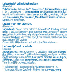 frankonia CHOCOLATE Vollmilchschokolade ohne Laktose und Gluten, 100 g