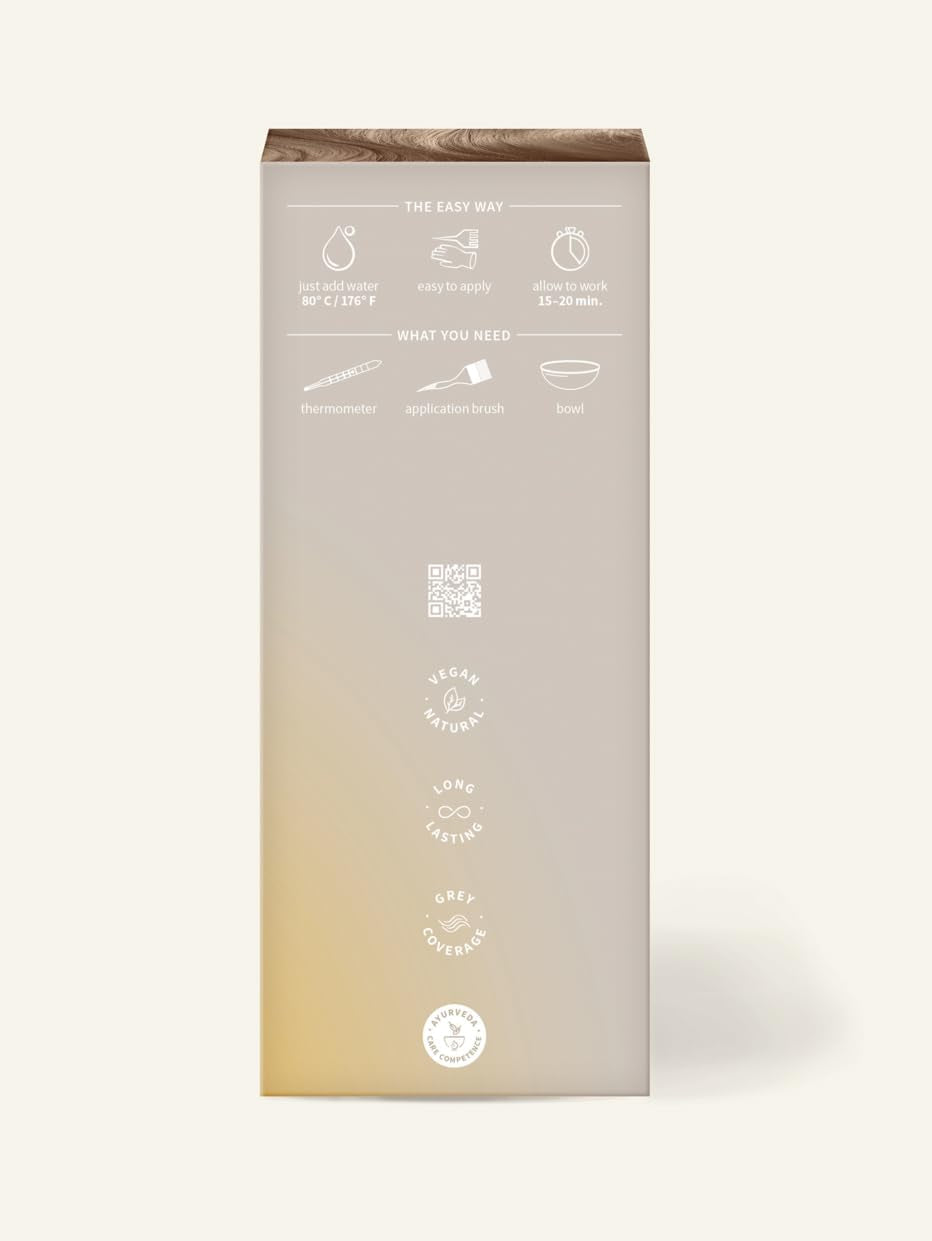 khadi BERLIN BLOND colorant vegetal pentru păr - colorează părul într-o nuanță de blond cenușiu-cool - colorant natural pentru păr 100% vegetal, natural și vegan - 100g Vopsea pentru par Naty Shop