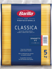 Barilla Hartweizen-Spaghetti-Nudeln Nr. 5 – 1er-Packung (1x5kg)