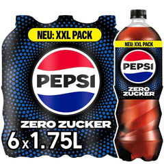Pepsi Zero Sugar, Băutura răcoritoare fără zahăr de la Pepsi, fără calorii, set 6 x 1,75 litri Bauturi fara alcool Naty Shop