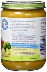 Hipp Mini-Pasta mit Alaska-Seelachs-Fischfilets und Gemüse mit Butter, 6er-Pack (6 x 190 g) Mutter und Kind Naty Shop