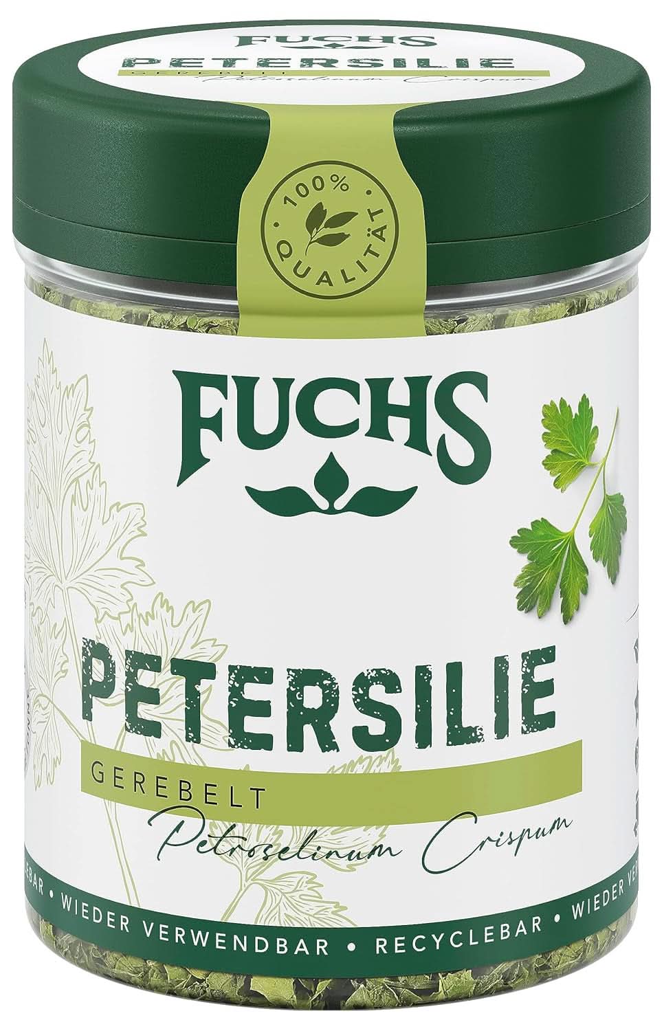Fuchs - Petersilie gerieben - Kräutergeschmack für Eierspeisen, Gemüse und Salate - 10 Gramm Gewürze Naty Shop