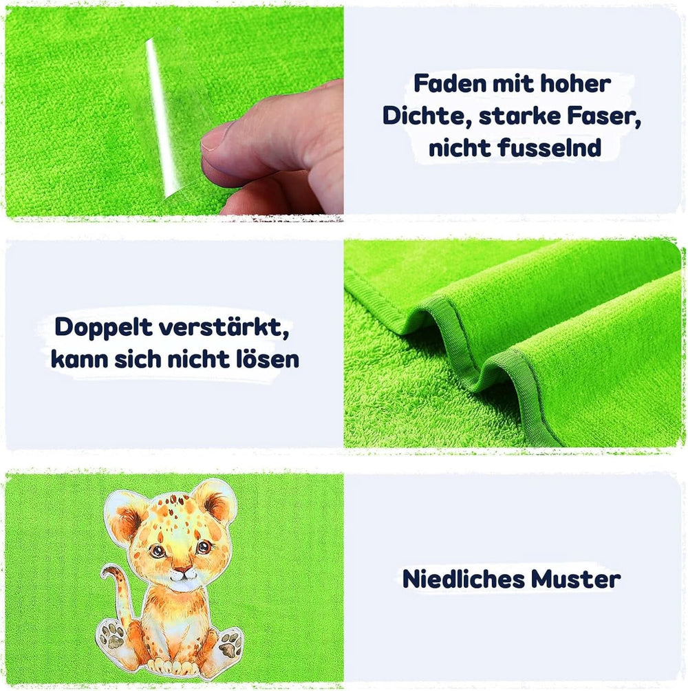 Oeko TEX Kinder-Badeponcho, 100 % Baumwolle Mutter und Kind Naty Shop