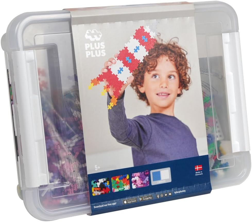 Plus-Plus 9603406 Kreativ-Bausteine ​​Box, Geniales Konstruktionsspielzeug, 2400 Teile