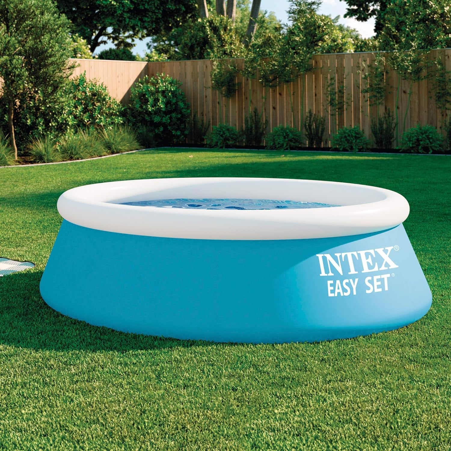 Intex Easy Set Aufstellpool – Für Kinder, 183 cm x 183 cm x 51 cm, 28101NP, Blau
