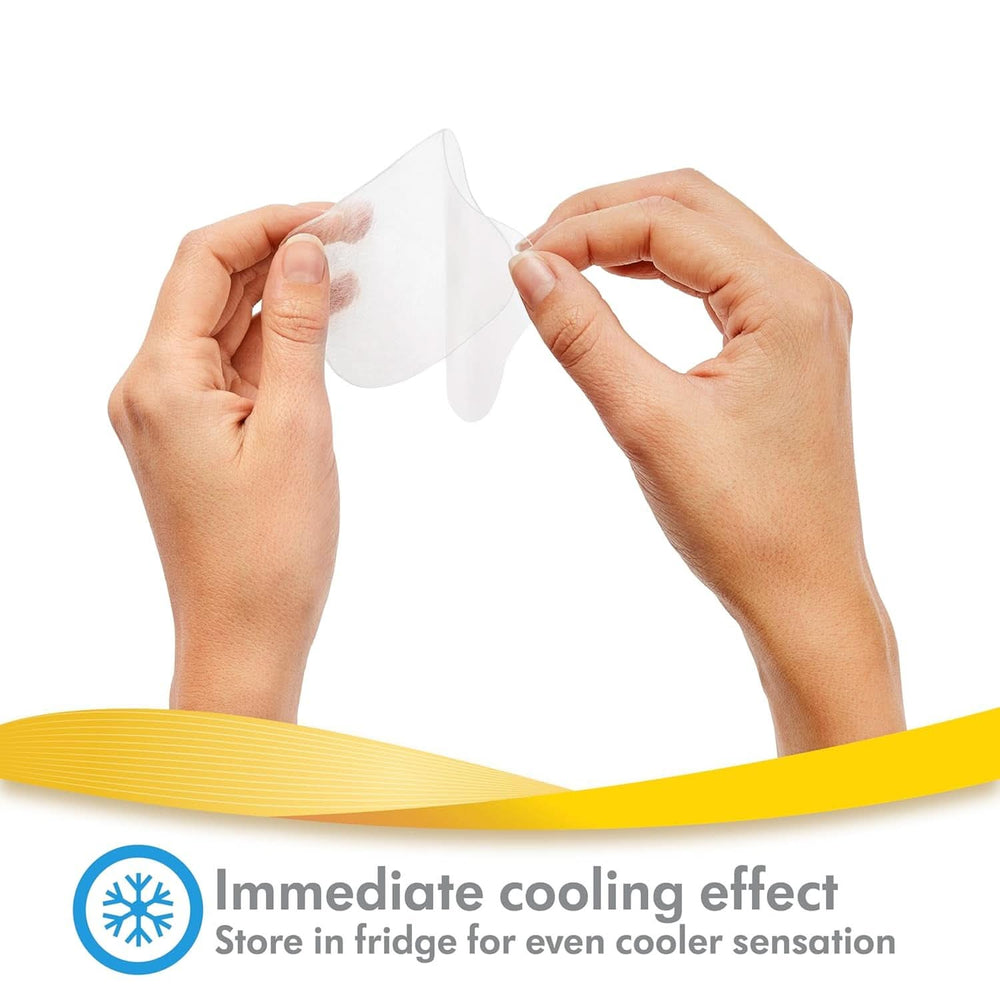 Hydrogel-Pads von Medela – sofortige Linderung und Kühlung bei wunden Brustwarzen – wiederverwendbar – Packung mit 4 sterilen Pads, einzeln verpackt. Zubehör Essen und Stillen Bebe Naty Shop