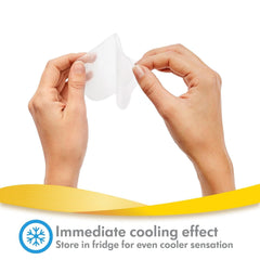 Hydrogel-Pads von Medela – sofortige Linderung und Kühlung bei wunden Brustwarzen – wiederverwendbar – Packung mit 4 sterilen Pads, einzeln verpackt. Zubehör Essen und Stillen Bebe Naty Shop
