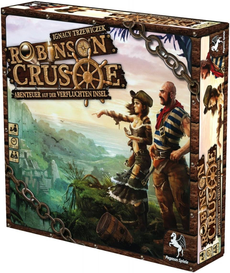 Pegasus Spiele 51945G – Robinson Crusoe, für 1-4 Spieler