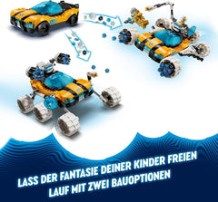 LEGO Dreamzzz 2-in-1-Spielzeugauto oder Space-Shuttle-Set „Mr. Oz‘ Weltraum-Buggy“ enthält Mr. Oz, Albert und Jayden als Minifiguren, Weltraumgeschenk für Kinder ab 8 Jahren, 71475 Bausets Besuchen Sie den LEGO-Store