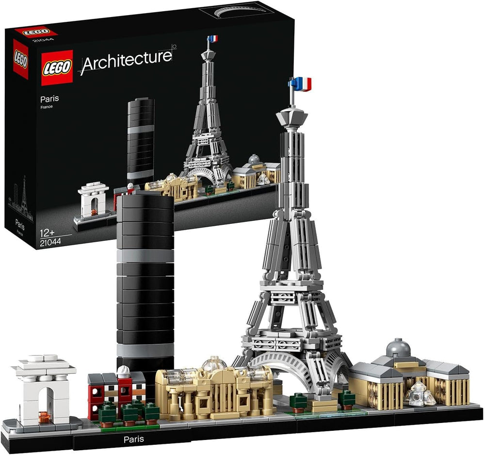 LEGO Architecture Paris, Eiffelturm, Champs-Élysées und Louvre Modellbausatz, Skyline-Kollektion, Wohn- und Bürodekorationen, Geschenkideen für Sammler, Männer und Frauen 21044 Bausets Besuchen Sie den LEGO-Store Single
